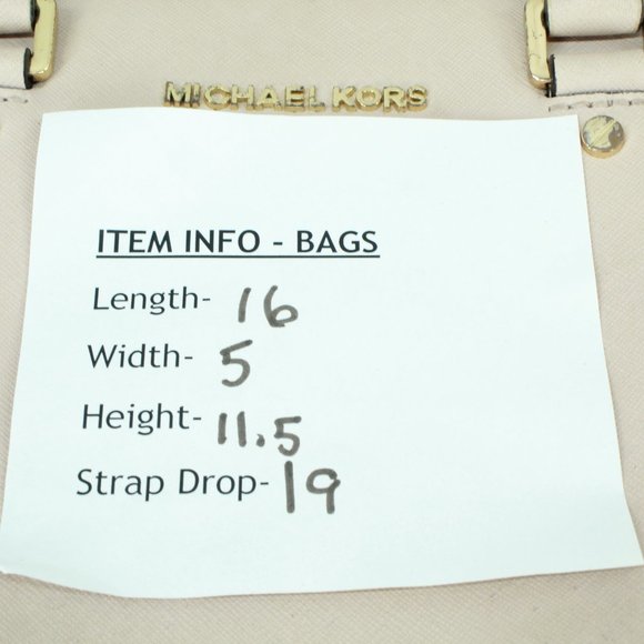 Michael Kors Tan Leather Studded Top Handles Sling Satchel Handbag - Picture 11 of 11